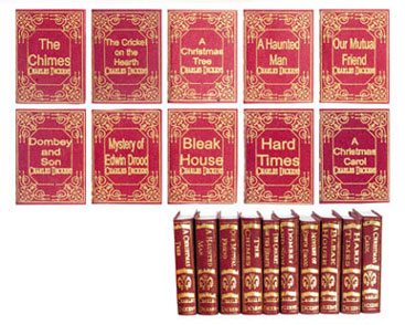 Dollhouse Miniature Dickens, Charles, 10pc